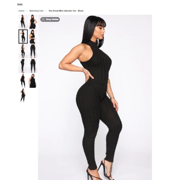 Fashion Nova You Know Who Sweater Set - Picture 10 of 15